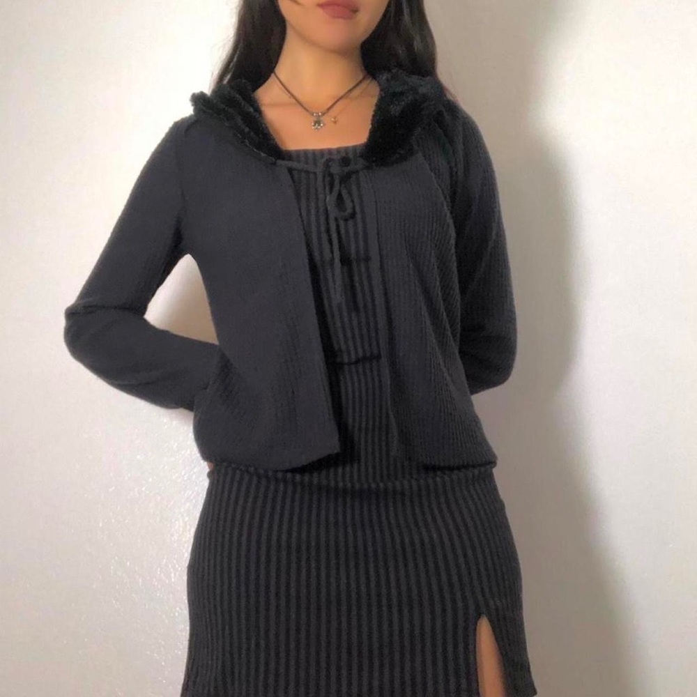 Cute feux fur cardigan